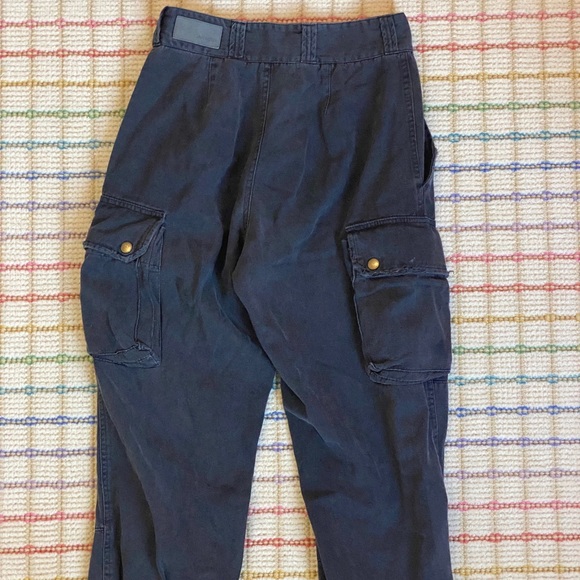 CARMAR DISTRESSED BLACK CARGOS: size 6 (more like 0) - Picture 4 of 6